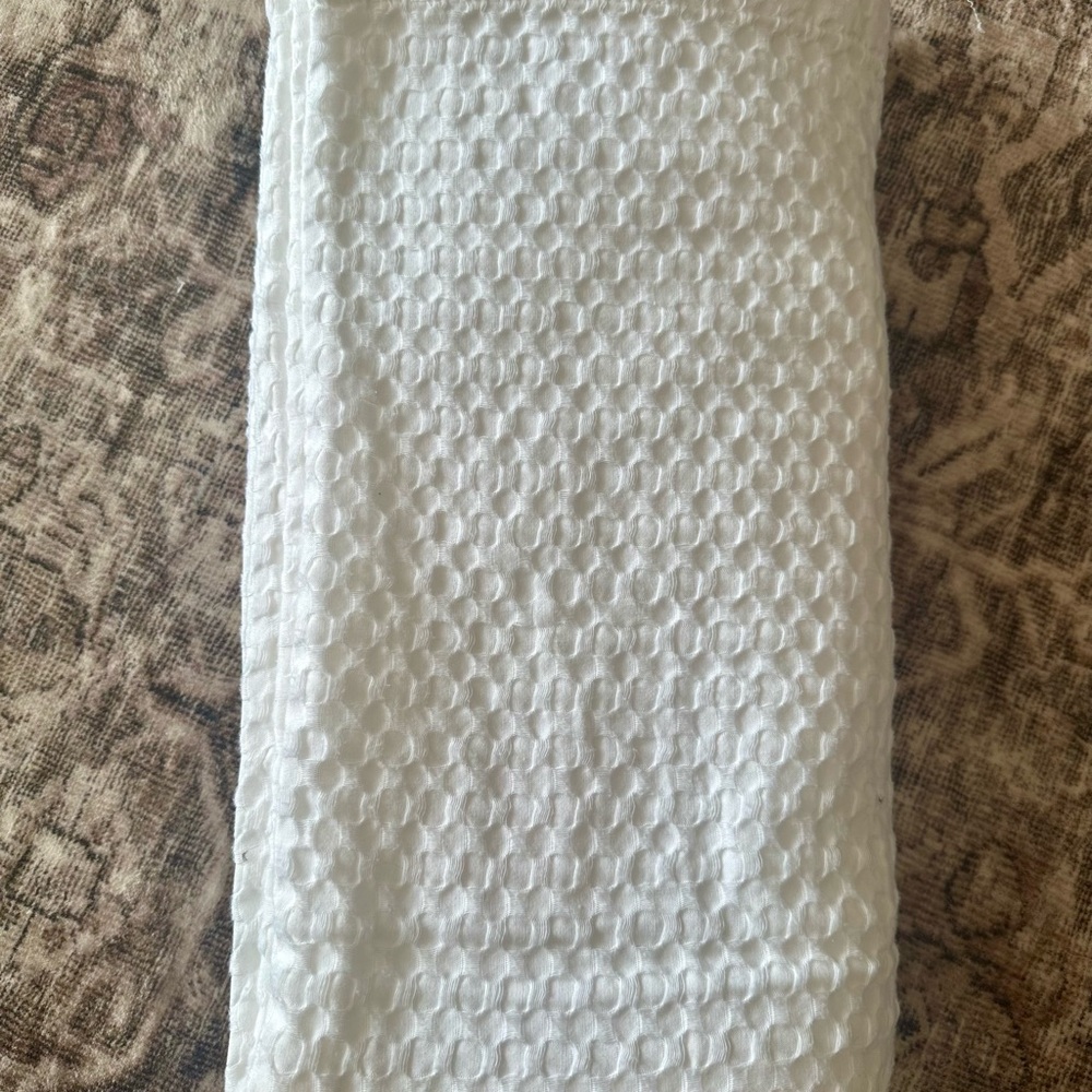 Casaluna White Waffle Shower Curtain - Picture 4 of 7